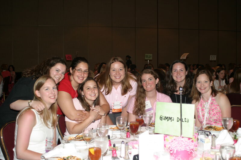 July 8-11 Gamma Delta Chapter Membeers at Convention Sisterhood Luncheon Photograph Image