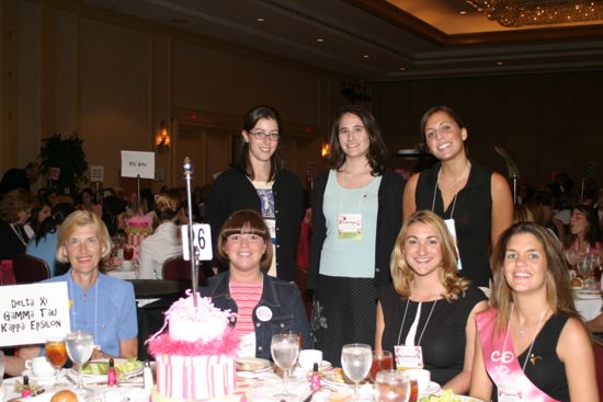 Table of Seven at Convention Sisterhood Luncheon Photograph 1, July 8-11, 2004 (image)