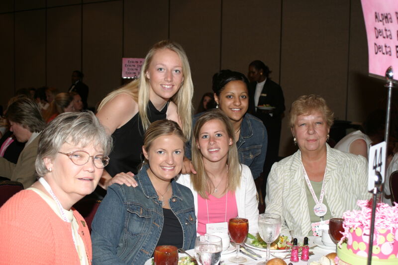 Table of Six at Convention Sisterhood Luncheon Photograph 1, July 8-11, 2004 (Image)
