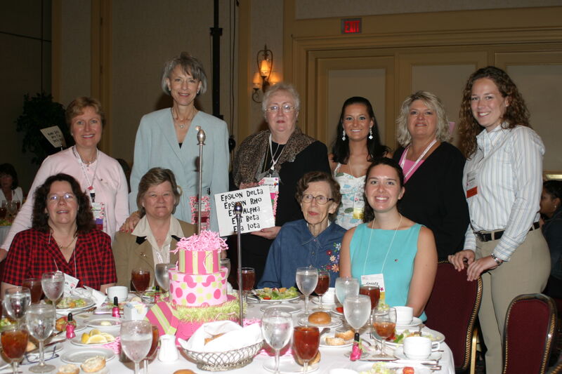 Table of 10 at Convention Sisterhood Luncheon Photograph 1, July 8-11, 2004 (Image)