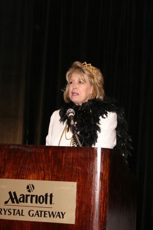 Peggy King Speaking at Convention Sisterhood Luncheon Photograph, July 8-11, 2004 (Image)