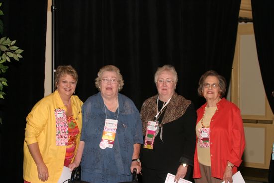 Williams, Ray, Nemir, and Wallem at Convention Sisterhood Luncheon Photograph, July 8-11, 2004 (image)