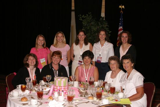 Table of 10 at Convention Sisterhood Luncheon Photograph 12, July 8-11, 2004 (image)