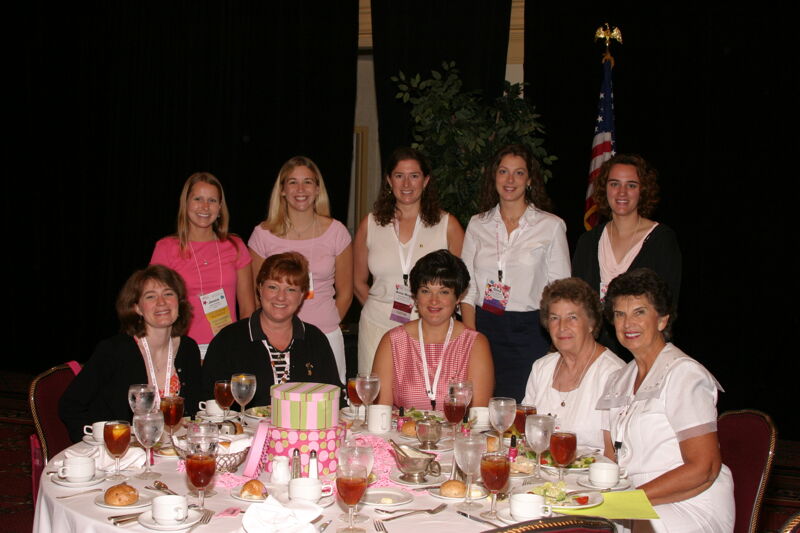 Table of 10 at Convention Sisterhood Luncheon Photograph 12, July 8-11, 2004 (Image)