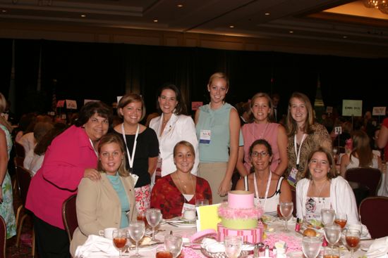 Table of 10 at Convention Sisterhood Luncheon Photograph 18, July 8-11, 2004 (image)