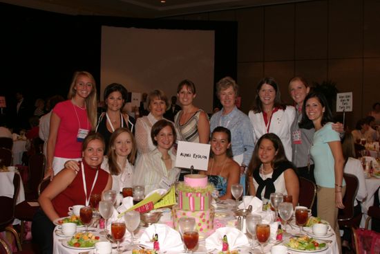 Group of 13 at Convention Sisterhood Luncheon Photograph, July 8-11, 2004 (image)