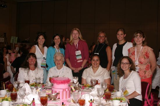 Table of 10 at Convention Sisterhood Luncheon Photograph 7, July 8-11, 2004 (image)