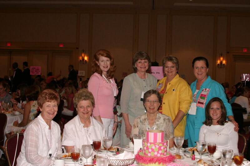 Table of Eight at Convention Sisterhood Luncheon Photograph 11, July 8-11, 2004 (Image)