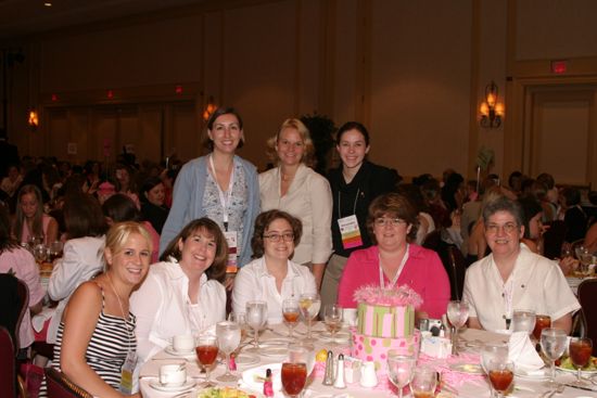 Table of Eight at Convention Sisterhood Luncheon Photograph 9, July 8-11, 2004 (image)