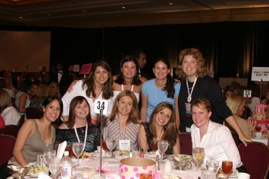 Table of Nine at Convention Sisterhood Luncheon Photograph 5, July 8-11, 2004 (image)