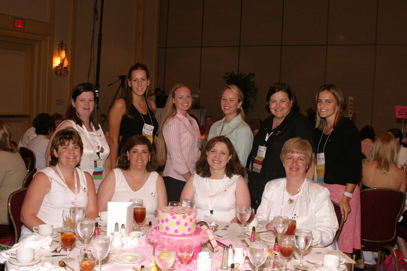 Table of 10 at Convention Sisterhood Luncheon Photograph 19, July 8-11, 2004 (Image)