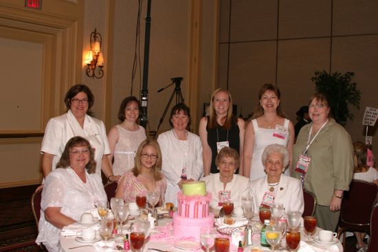 Table of 10 at Convention Sisterhood Luncheon Photograph 17, July 8-11, 2004 (image)