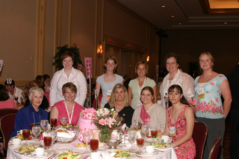 Table of 10 at Convention Sisterhood Luncheon Photograph 9, July 8-11, 2004 (Image)