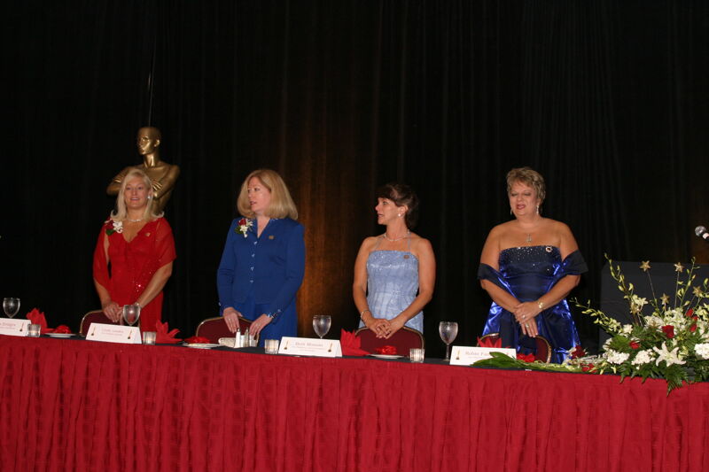 Bridges, Lowden, Monnin, and Williams at Convention Carnation Banquet Photograph, July 11, 2004 (Image)