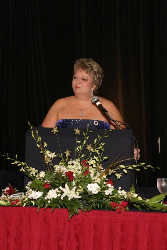 Kathy Williams Speaking at Convention Carnation Banquet Photograph 1, July 11, 2004 (Image)