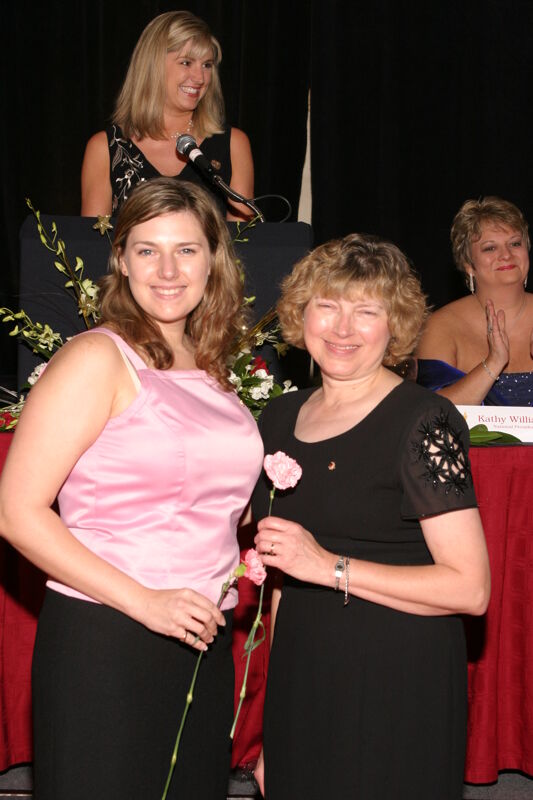 July 11 Unidentified Mother and Daughter at Convention Carnation Banquet Photograph 1 Image