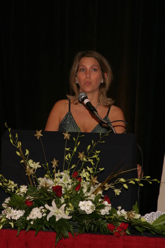 July 11 Melissa Ashbey Speaking at Convention Carnation Banquet Photograph Image