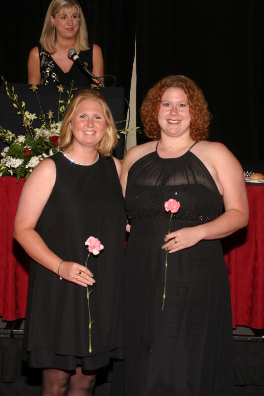 Two Unidentified Phi Mus at Convention Carnation Banquet Photograph 9, July 11, 2004 (Image)