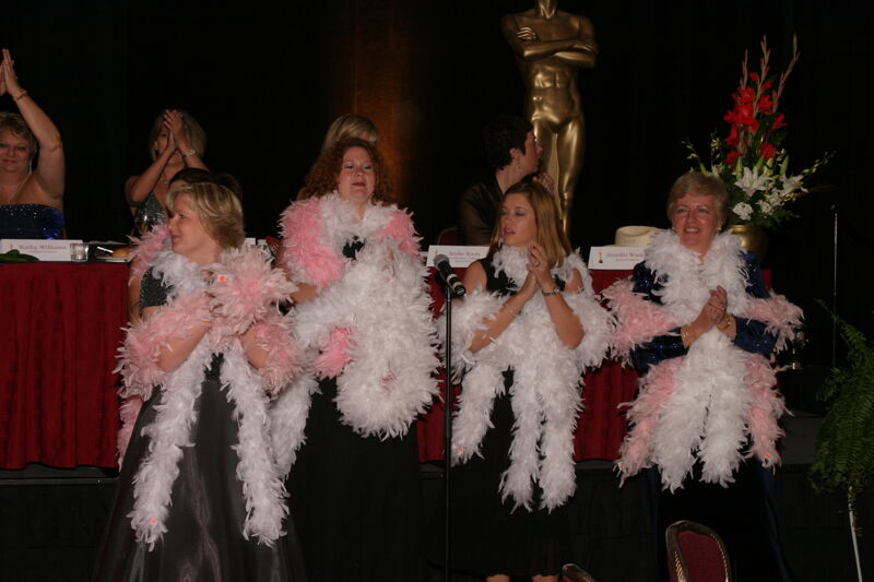 July 11 Choir in Feather Boas at Convention Carnation Banquet Photograph 3 Image