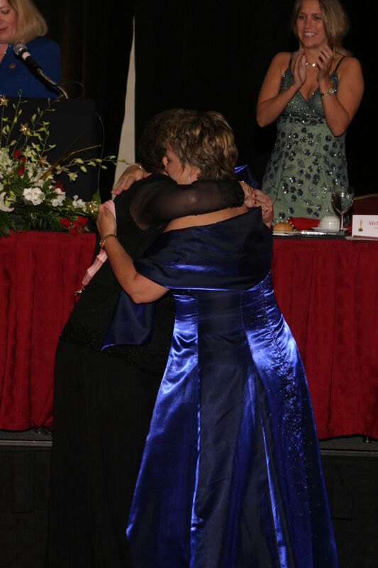 July 11 Kathy Williams Hugging Audrey Jankucic at Convention Carnation Banquet Photograph Image