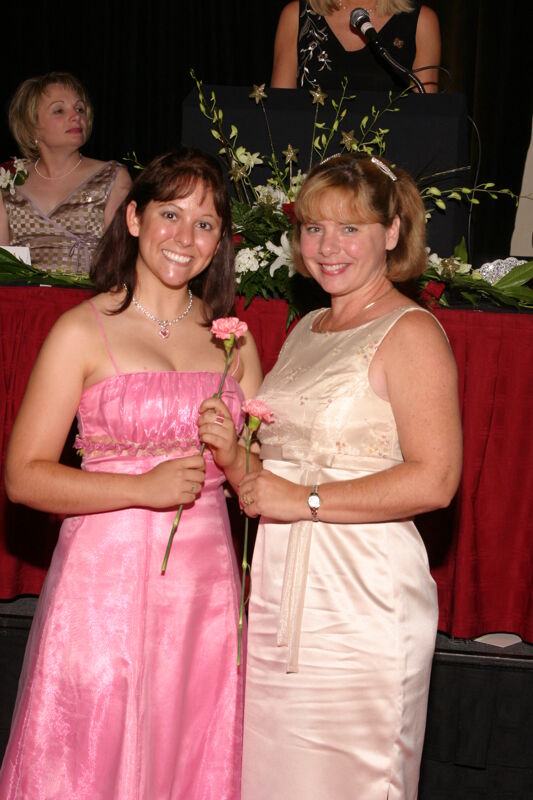 Unidentified Mother and Daughter at Convention Carnation Banquet Photograph 3, July 11, 2004 (Image)