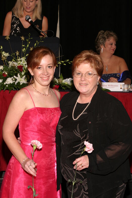 July 11 Unidentified Mother and Daughter at Convention Carnation Banquet Photograph 2 Image