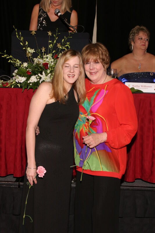 Dusty Manson and Granddaughter at Convention Carnation Banquet Photograph, July 11, 2004 (Image)