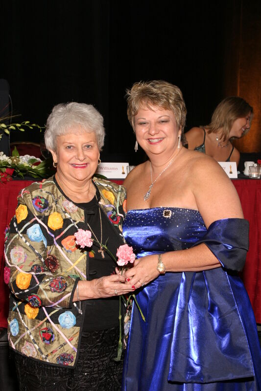 July 11 Kathy Williams and Mother at Convention Carnation Banquet Photograph Image