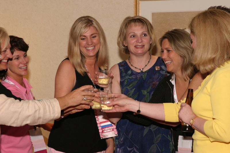 July 7 National Council Making a Toast at Convention Officers' Party Photograph 2 Image