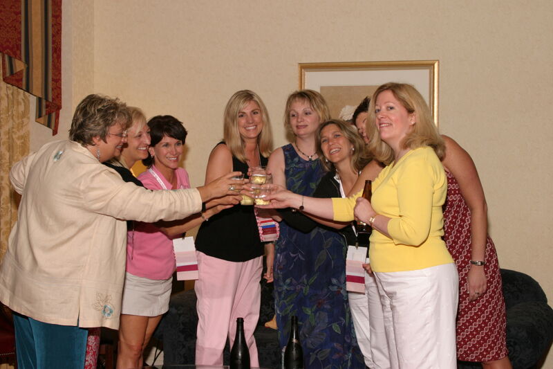National Council Making a Toast at Convention Officers' Party Photograph 3, July 7, 2004 (Image)
