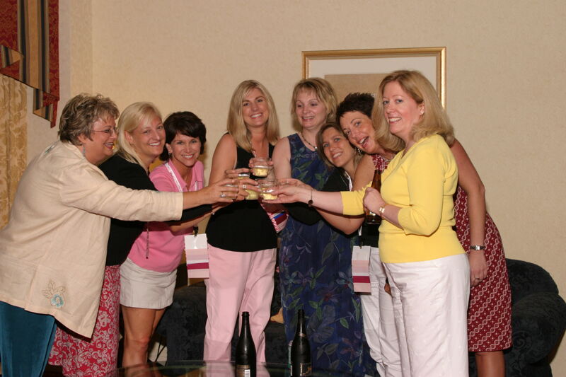 National Council Making a Toast at Convention Officers' Party Photograph 5, July 7, 2004 (Image)