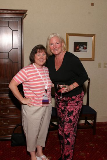 Robin Benoit and Cathy Sessums at Convention Officers' Party Photograph, July 7, 2004 (image)