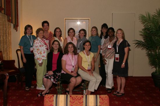 Group of 13 at Convention Officers' Party Photograph 3, July 7, 2004 (image)