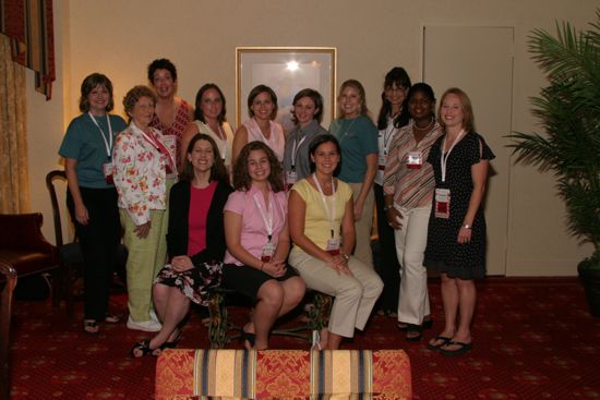 Group of 13 at Convention Officers' Party Photograph 2, July 7, 2004 (image)