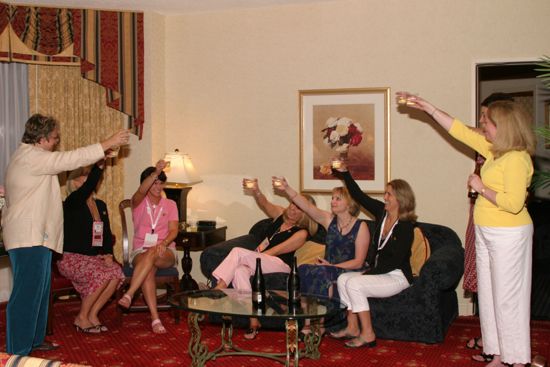 National Council Making a Toast at Convention Officers' Party Photograph 1, July 7, 2004 (image)