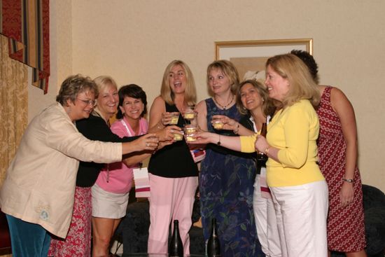 National Council Making a Toast at Convention Officers' Party Photograph 4, July 7, 2004 (image)