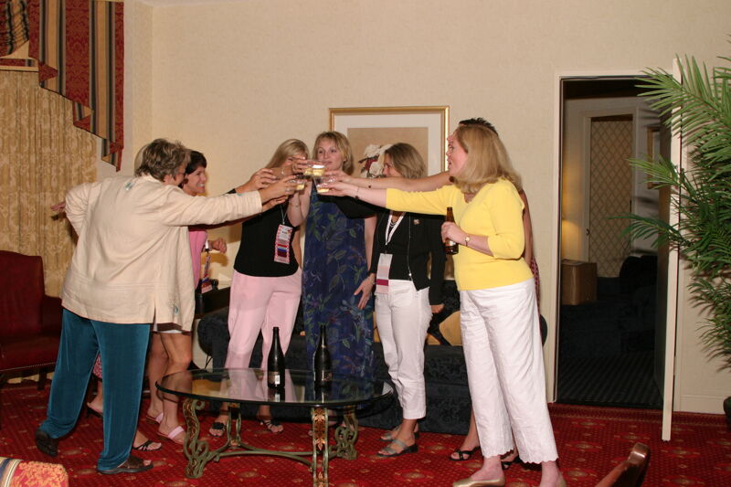 July 7 National Council Making a Toast at Convention Officers' Party Photograph 7 Image
