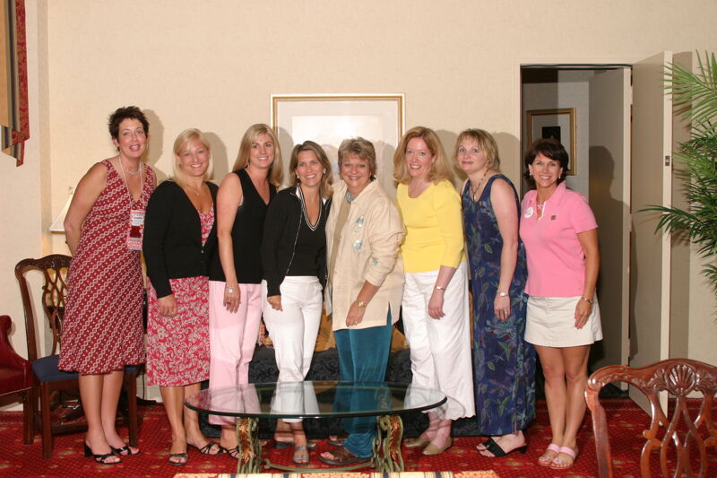 Jen Wooley and National Council at Convention Officers' Party Photograph 2, July 7, 2004 (Image)