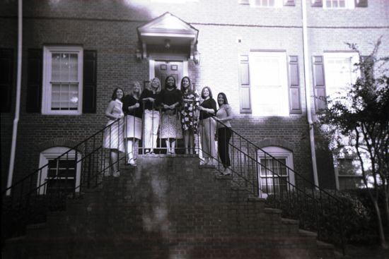 Chapter Consultants on Stairs During Convention Photograph 1, July 8-11, 2004 (image)