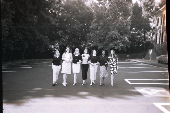 Chapter Consultants in Parking Lot During Convention Photograph 2, July 8-11, 2004 (image)