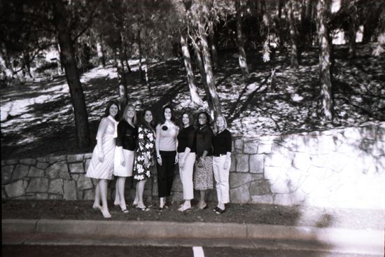 Chapter Consultants by Rock Wall During Convention Photograph 1, July 8-11, 2004 (image)