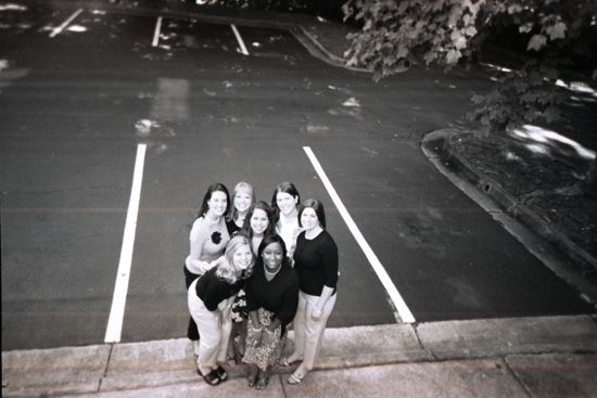 Chapter Consultants in Parking Lot During Convention Photograph 1, July 8-11, 2004 (image)