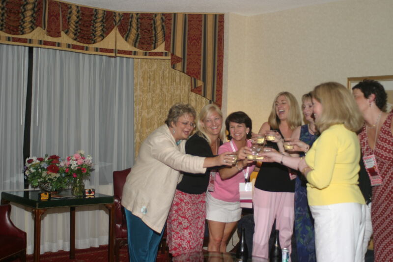July 7 National Council Making a Toast at Convention Officers' Party Photograph 9 Image