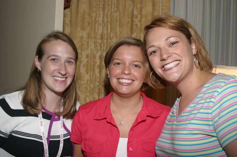 Three Phi Mus at Convention Officers' Party Photograph 2, July 7, 2004 (Image)