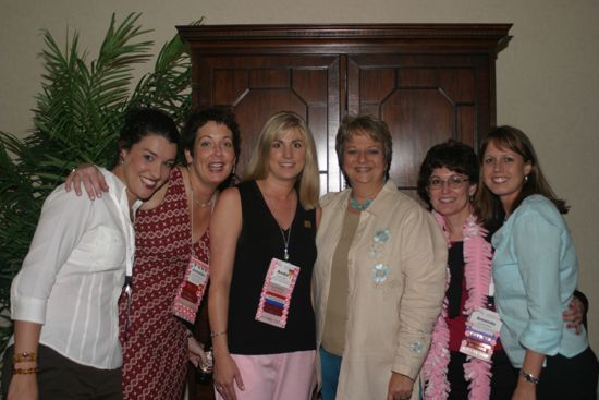 Six Phi Mus at Convention Officers' Party Photograph 2, July 7, 2004 (image)