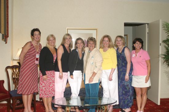 Jen Wooley and National Council at Convention Officers' Party Photograph 3, July 7, 2004 (image)