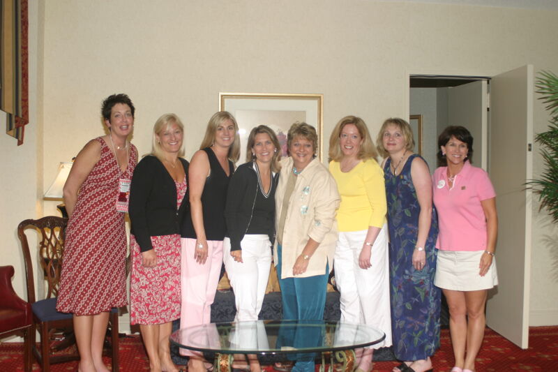 Jen Wooley and National Council at Convention Officers' Party Photograph 3, July 7, 2004 (Image)
