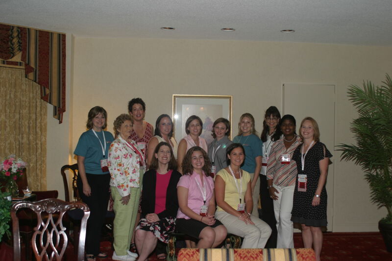 Group of 13 at Convention Officers' Party Photograph 4, July 7, 2004 (Image)