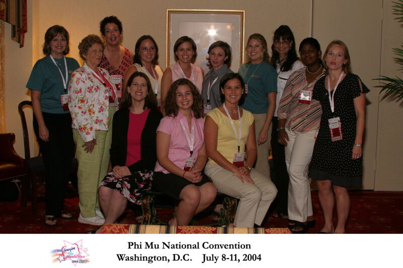 Group of 13 at Convention Officers' Party Photograph 5, July 7, 2004 (Image)