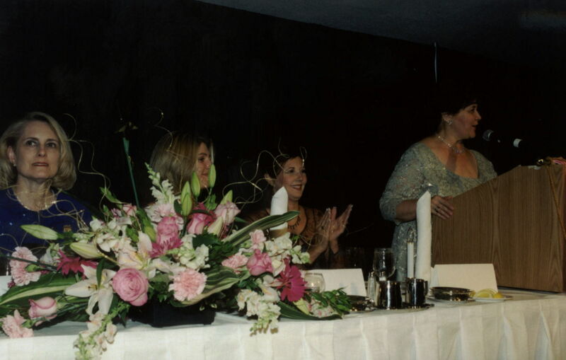 Head Table and Speaker at Carnation Banquet Photograph 1, July 4-8, 2002 (Image)